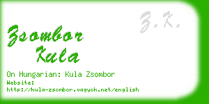 zsombor kula business card